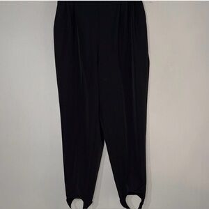Vintage Worthington Essentials Classic Black Stirrup pants size 20W